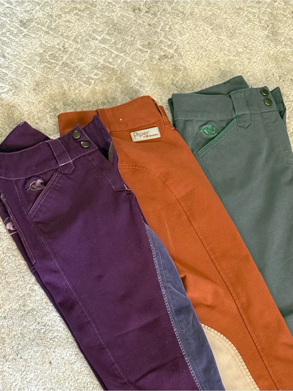Piper Orange RidingPants breeches sz 24 - Picture 8 of 10